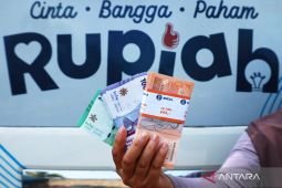 Rupiah bergerak fluktuatif seiring laporan beragam dari Timur Tengah